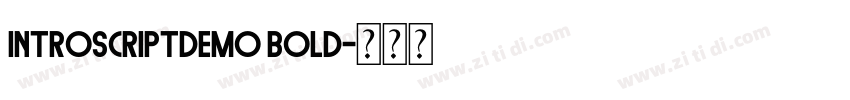 introscriptdemo bold字体转换